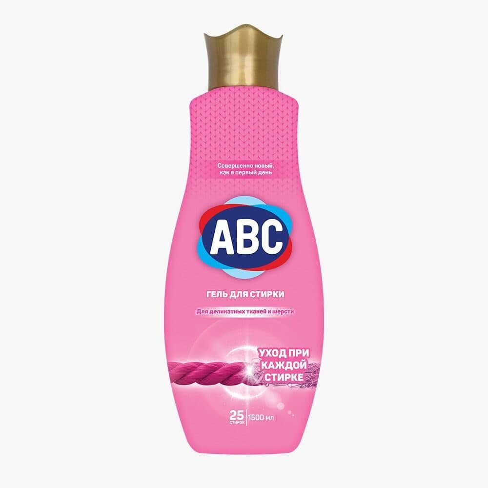 Стиральный порошок жидкий "ABC" ДЕЛИКАТ 1500 мл