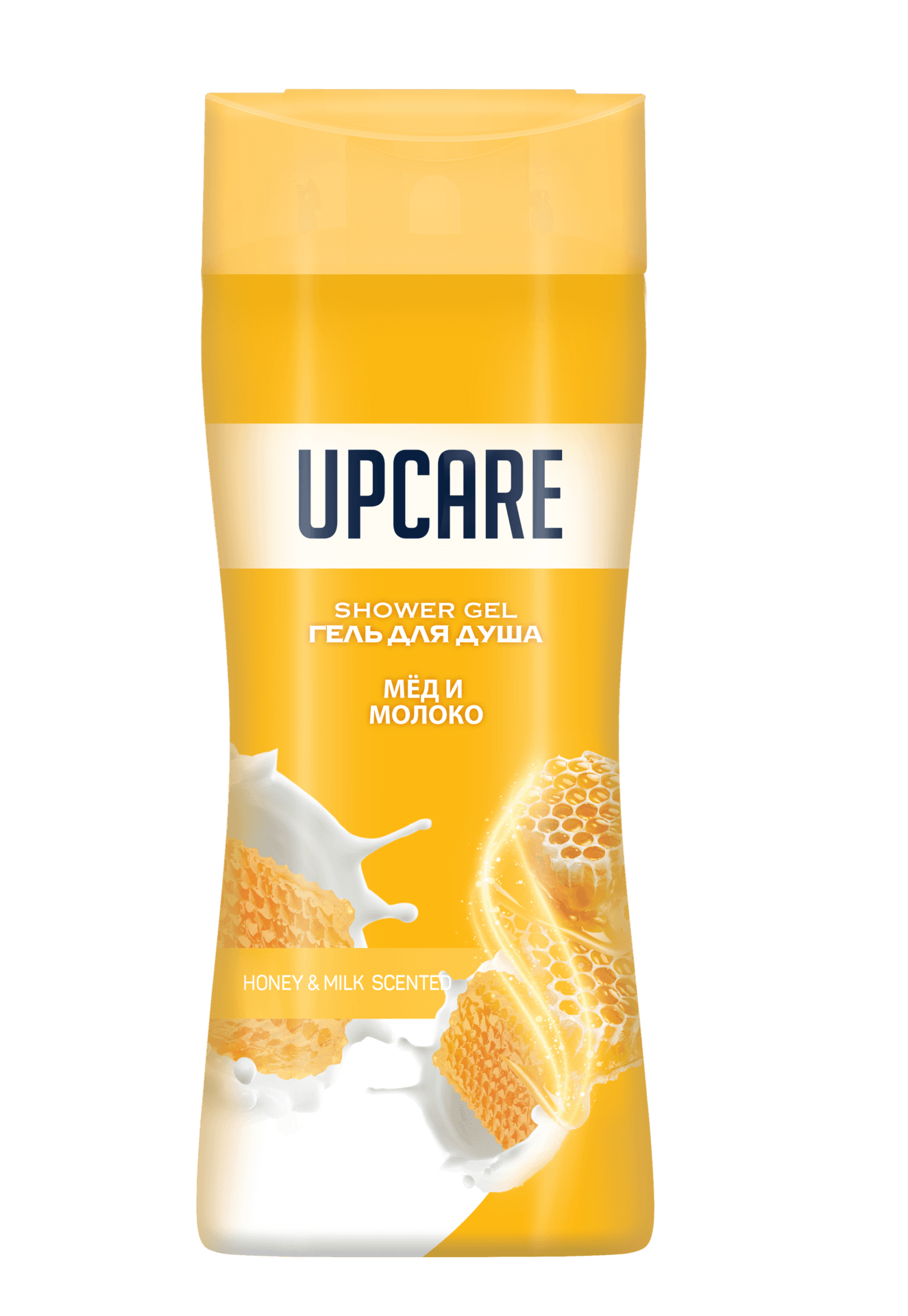 Гель для душа "UPCARE" МЕД И МОЛОКО 500 мл
