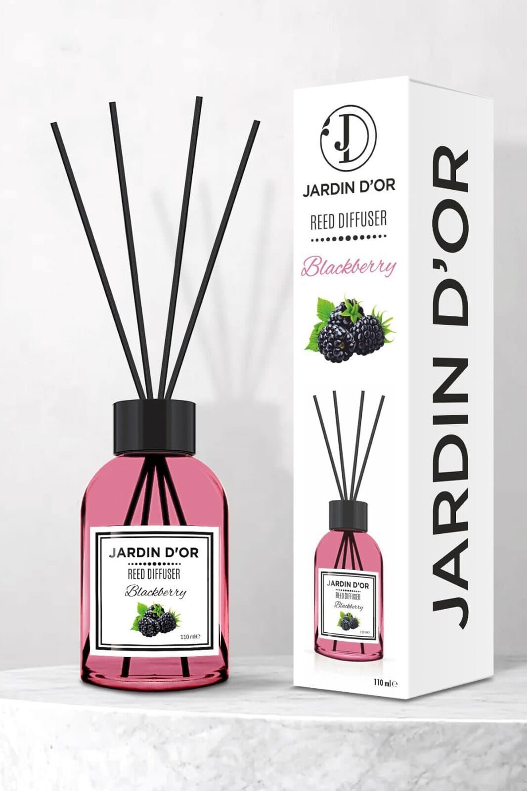Ароматический диффузор с палочками JARDIN D’OR WHITE Blackberry 110мл