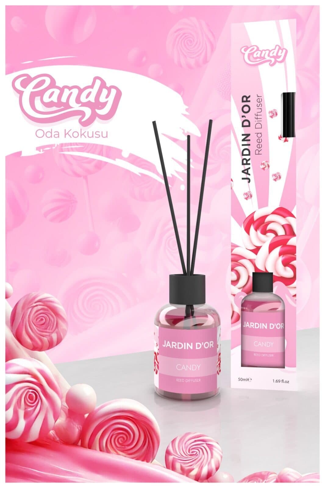 Ароматический диффузор с палочками JARDIN D’OR GURME Candy 50мл