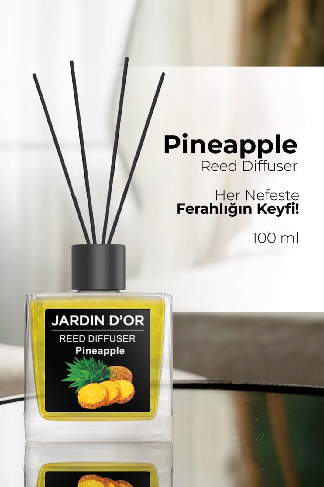 Ароматический диффузор с палочками JARDIN D’OR BLACK Pineapple 100мл